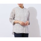 【ロブジェ/LOBJIE】の【毎年人気・洗える・一部店舗限定】リップル生地バンドカラーシャツ グレー|ID: prp329100004598015 ipo3291000000032681625