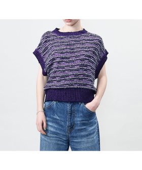 【ユナイテッドアローズ/UNITED ARROWS】 ASTRAET ボーダー ノースリーブ クルーネックニット人気、トレンドファッション・服の通販 founy(ファニー) ファッション Fashion レディースファッション Ladies' Fashion Online トップス・カットソー Tops/Tshirt ニット Knit Tops キャミソール / ノースリーブ No Sleeves ショート Short ノースリーブ No Sleeve バランス Balance ボトム Bottom ボーダー Border |ID:prp329100004598020