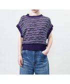 【ユナイテッドアローズ/UNITED ARROWS】のASTRAET ボーダー ノースリーブ クルーネックニット 人気、トレンドファッション・服の通販 founy(ファニー) ファッション Fashion レディースファッション Ladies' Fashion Online トップス・カットソー Tops/Tshirt ニット Knit Tops キャミソール / ノースリーブ No Sleeves ショート Short ノースリーブ No Sleeve バランス Balance ボトム Bottom ボーダー Border thumbnail PURPLE|ID: prp329100004598020 ipo3291000000032681687