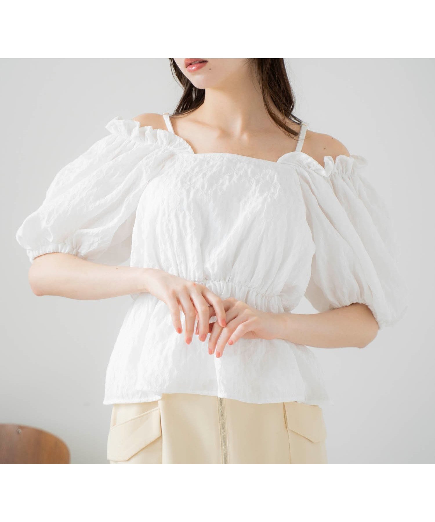 【ノエラ/Noela】のオフショル2WAYブラウス 人気、トレンドファッション・服の通販 founy(ファニー) 　ファッション　Fashion　レディースファッション　Ladies' Fashion Online　トップス・カットソー　Tops/Tshirt　シャツ/ブラウス　Shirts/Blouses　おすすめ　Recommend　オフショル　Off Shoulder　スリーブ　Sleeve　トレンド　Trend　バルーン　Balloon　ペプラム　Peplum　ポケット　Pocket　 other-1|ID: prp329100004598026 ipo3291000000032681752