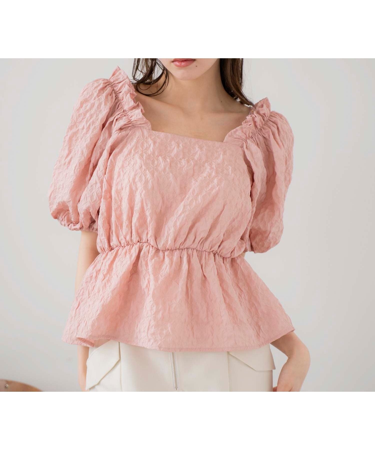 【ノエラ/Noela】のオフショル2WAYブラウス インテリア・キッズ・メンズ・レディースファッション・服の通販 founy(ファニー) 　ファッション　Fashion　レディースファッション　Ladies' Fashion Online　トップス・カットソー　Tops/Tshirt　シャツ/ブラウス　Shirts/Blouses　おすすめ　Recommend　オフショル　Off Shoulder　スリーブ　Sleeve　トレンド　Trend　バルーン　Balloon　ペプラム　Peplum　ポケット　Pocket　ピンク|ID: prp329100004598026 ipo3291000000032681756