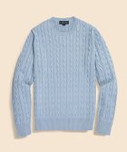 【ブルックス ブラザーズ/Brooks Brothers / MEN】のスーピマコットン ケーブル クルーネックセーター 人気、トレンドファッション・服の通販 founy(ファニー) ファッション Fashion メンズファッション Men's Style Online インナー Inner クラシカル Classical ジャケット Jacket スマート Smart スーツ Suit セーター Sweater デニム Denim トレンド Trend thumbnail ブルー|ID: prp329100004598045 ipo3291000000032681967