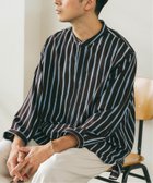 【エディフィス/EDIFICE / MEN】のストライプ ドレーピー 8分袖 バンドカラープルオーバーシャツ 人気、トレンドファッション・服の通販 founy(ファニー) ファッション Fashion メンズファッション Fashion for Men トップス・カットソー Cut & Sew Tops メンズシャツ Shirts ストライプ Stripe, Striped Pattern ドレープ Drape, Draping Fabric ハンド Hand, Handmade バルーン Balloon, Balloon Silhouette リラックス Relax, Relaxed Fit エレガント 上品 Elegant 夏 Summer 春 Spring S/S・春夏 SS, Spring/Summer, Warm Season thumbnail ボルドー|ID: prp329100004598049 ipo3291000000033483740