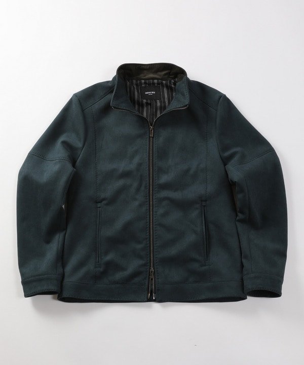 【メンズビギトーキョー/Men's Bigi / MEN】のフェイクスエードライダースジャケット インテリア・キッズ・メンズ・レディースファッション・服の通販 founy(ファニー) 　ファッション　Fashion　メンズファッション　Men's Style Online　クッション　Cushion　クラシック　Classic　軽量　Lightweight　スウェード　Suede　ストライプ　Stripe　ストレッチ　Stretch　定番　Standard　フィット　Fit　フェイクスウェード　Faux Suede　モダン　Modern　ライダースジャケット　Riders Jacket　エレガント 上品　Elegant　ビジネス 仕事 通勤　Business　グリーン|ID: prp329100004598051 ipo3291000000032682046