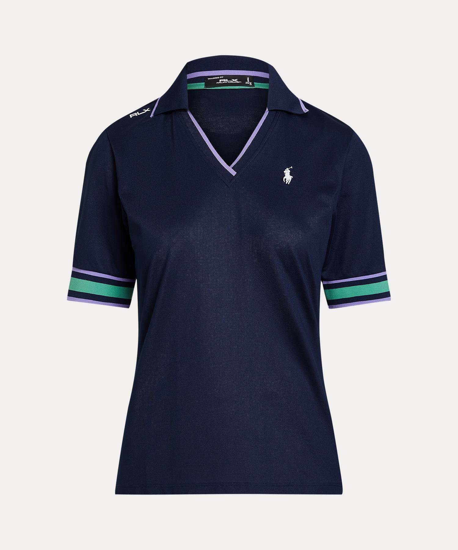 【ラルフローレン/RALPH LAUREN】の(RLX)テーラード フィット クリケット ポロシャツ インテリア・キッズ・メンズ・レディースファッション・服の通販 founy(ファニー) 　ファッション　Fashion　レディースファッション　Ladies' Fashion Online　トップス・カットソー　Tops/Tshirt　シャツ/ブラウス　Shirts/Blouses　ポロシャツ　Polo Shirts　ウォッシュ　Wash　ゴルフ　Golf　ジャージー　Jersey　ストライプ　Stripe　スリム　Slim　テーパード　Tapered　フィット　Fit　プリント　Print　ポロシャツ　Polo Shirt　半袖　Short Sleeve　410ネイビー|ID: prp329100004598073 ipo3291000000032682249
