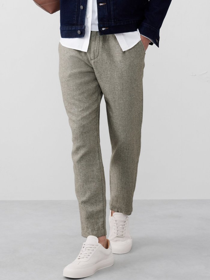 【バナナリパブリック ファクトリーストア/BANANA REPUBLIC FACTORY STORE / MEN】のBANANA REPUBLIC FACTORY STORE アスレチックリネンブレンドパンツ インテリア・キッズ・メンズ・レディースファッション・服の通販 founy(ファニー) https://founy.com/ ファッション Fashion メンズファッション Fashion for Men ボトムス Bottoms ベーシック Basic, Essential リネン Linen, Linen Fabric リラックス Relax, Relaxed Fit ロング Long, Long-Length |ID: prp329100004598097 ipo3291000000032682454
