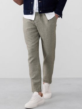 【バナナリパブリック ファクトリーストア/BANANA REPUBLIC FACTORY STORE / MEN】のBANANA REPUBLIC FACTORY STORE アスレチックリネンブレンドパンツ 人気、トレンドファッション・服の通販 founy(ファニー) ファッション Fashion メンズファッション Fashion for Men ボトムス Bottoms ベーシック Basic, Essential リネン Linen, Linen Fabric リラックス Relax, Relaxed Fit ロング Long, Long-Length |ID:prp329100004598097