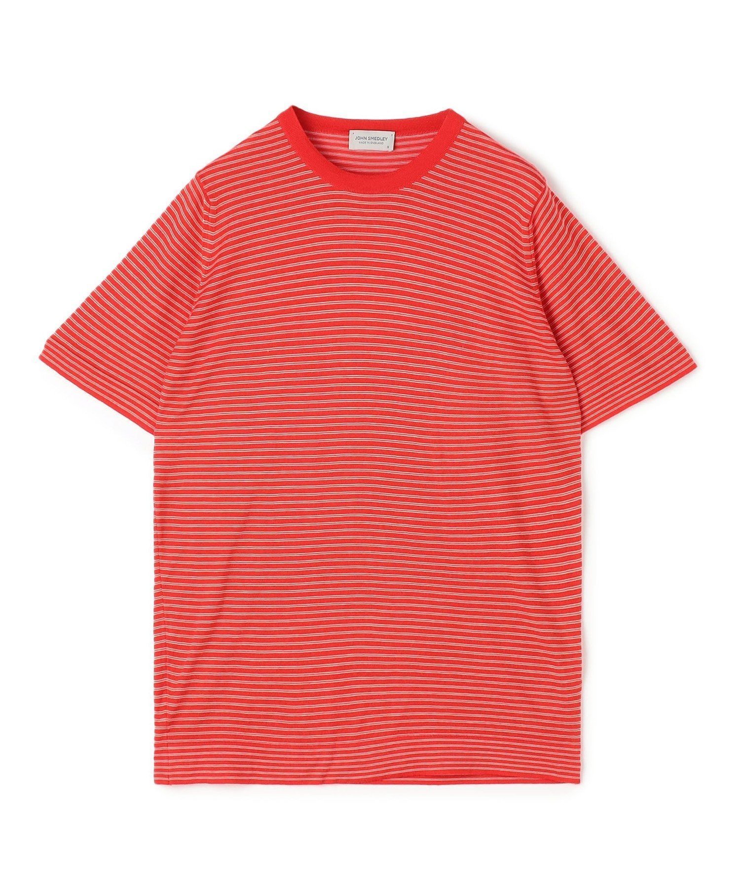 【トゥモローランド/TOMORROWLAND / MEN】の【別注】JOHN SMEDLEY VIKTOR ニットTシャツ インテリア・キッズ・メンズ・レディースファッション・服の通販 founy(ファニー) 　ファッション　Fashion　メンズファッション　Men's Style Online　パターン　Pattern　ボーダー　Border　別注　Special Order　夏　Summer　春　Spring　S/S・春夏　Ss・Spring/Summer　軽量　Lightweight　38 ダークレッド系|ID: prp329100004598100 ipo3291000000032682468