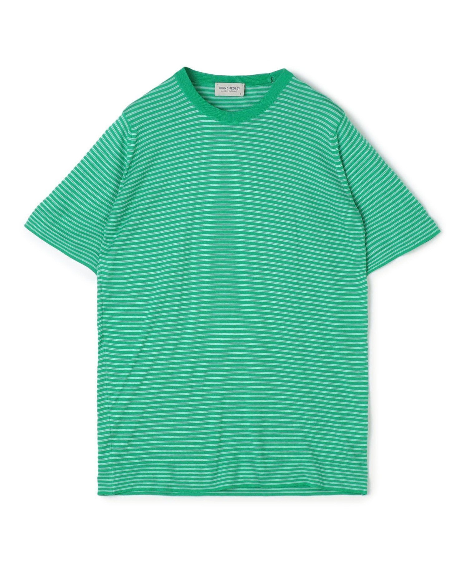 【トゥモローランド/TOMORROWLAND / MEN】の【別注】JOHN SMEDLEY VIKTOR ニットTシャツ インテリア・キッズ・メンズ・レディースファッション・服の通販 founy(ファニー) 　ファッション　Fashion　メンズファッション　Men's Style Online　パターン　Pattern　ボーダー　Border　別注　Special Order　夏　Summer　春　Spring　S/S・春夏　Ss・Spring/Summer　軽量　Lightweight　54 グリーン系|ID: prp329100004598100 ipo3291000000032682469