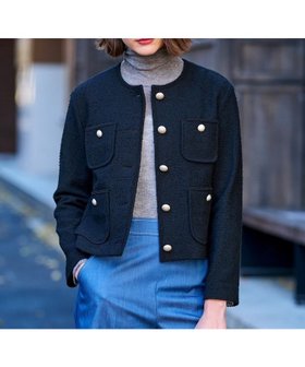 【ドレステリア/DRESSTERIOR】のイタリアンツイードコンパクトジャケット 人気、トレンドファッション・服の通販 founy(ファニー) ファッション Fashion レディースファッション Fashion for Women アウター Coat / Outerwear Collection レディースジャケット・軽アウター Jackets アンティーク Antique-Inspired コンパクト Compact, Small Size シルバー Silver, Metallic Silver ジャケット Jacket, Outerwear ツイード Twill, Twill Weave ドレス Dress, One-Piece バスケット Basket, Basket Bag ポケット Pocket, Pocket Detail エレガント 上品 Elegant 人気 Popular, Best Seller 春 Spring |ID:prp329100004598116
