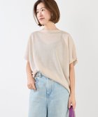 【マイカ ディール/MICA & DEAL】のシアーハーフスリーブニット BEIGE|ID: prp329100004598117 ipo3291000000032682600