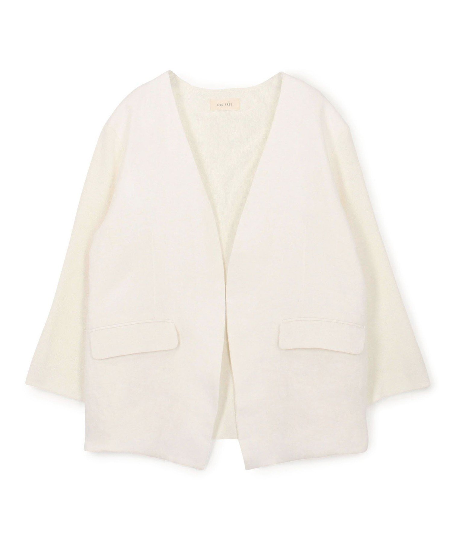 【トゥモローランド/TOMORROWLAND】のファブリックコンビ Vカラージャケット 人気、トレンドファッション・服の通販 founy(ファニー) 　ファッション　Fashion　レディースファッション　Ladies' Fashion Online　アウター　Coat Outerwear　ジャケット　Jackets　カッティング　Cutting　カーディガン　Cardigan　コンビ　Combination　ジャケット　Jacket　スリーブ　Sleeve　バランス　Balance　フランス　France　フロント　Front　リネン　Linen　リラックス　Relax　 other-1|ID: prp329100004598122 ipo3291000000032682634