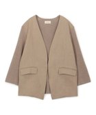 【トゥモローランド/TOMORROWLAND】のファブリックコンビ Vカラージャケット 43 ベージュ|ID: prp329100004598122 ipo3291000000032682636