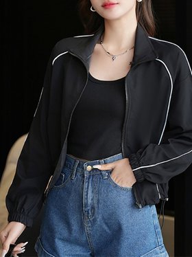 【ドゥーベル/Doux Belle】のクロップド丈トラックジャケット アウター 長袖 人気、トレンドファッション・服の通販 founy(ファニー) ファッション Fashion レディースファッション Ladies' Fashion Online アウター Coat Outerwear ジャケット Jackets おすすめ Recommend アウトドア Outdoor クロップド Cropped ジャケット Jacket スポーツ Sports 長袖 Long Sleeve |ID:prp329100004598140