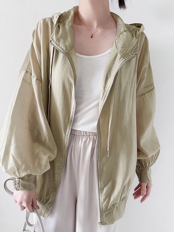 【ドゥーベル/Doux Belle】のオーバーサイズシアーパーカ アウター 透け感 インテリア・キッズ・メンズ・レディースファッション・服の通販 founy(ファニー) https://founy.com/ ファッション Fashion レディースファッション Fashion for Women アウター Coat / Outerwear Collection トップス・カットソー Cut & Sew Tops レディースパーカー・カジュアルフーディー Casual Hoodies & Sweatshirts シアー Sheer, See-Through シンプル Simple, Minimal 夏 Summer |ID: prp329100004598142 ipo3291000000032682760