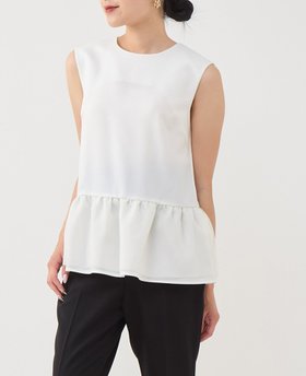 【ティアラ/Tiara】のオーガンジーペプラムトップス 人気、トレンドファッション・服の通販 founy(ファニー) ファッション Fashion レディースファッション Ladies' Fashion Online トップス・カットソー Tops/Tshirt おすすめ Recommend オーガンジー Organdy セットアップ Set Up ツイル Twill ドレス Dress ノースリーブ No Sleeve ペプラム Peplum 夏 Summer 洗える Washable |ID:prp329100004598156