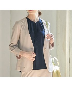 【イッカ/ikka】の【セットアップ対応】GOKU楽ストレッチジャケット 人気、トレンドファッション・服の通販 founy(ファニー) ファッション Fashion レディースファッション Ladies' Fashion Online アウター Coat Outerwear ジャケット Jackets おすすめ Recommend カットソー Cut And Sew ジャケット Jacket ストレッチ Stretch セットアップ Set Up ツイル Twill 人気 Popularity 洗える Washable |ID:prp329100004598183