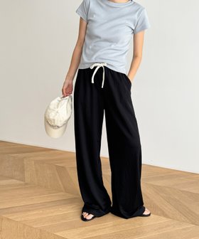 【キャナルジーン/CANAL JEAN】のEl mar レーヨン混ツイルイージーパンツ 人気、トレンドファッション・服の通販 founy(ファニー) ファッション Fashion レディースファッション Ladies' Fashion Online パンツ Pants おすすめ Recommend シンプル Simple タンク Tank ツイル Twill ドローコード Draw Cord ポケット Pocket |ID:prp329100004598195
