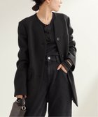 【プラージュ/Plage】のR IAM シェイプノーカラージャケット ブラック|ID: prp329100004598209 ipo3291000000032683340