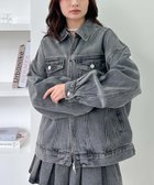 【アルシーヴ/archives】のデニムミドルブルゾン GRAY|ID: prp329100004598220 ipo3291000000032683418