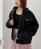【アルシーヴ/archives】のデニムミドルブルゾン BLACK|ID: prp329100004598220 ipo3291000000032683419