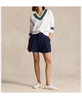 【ラルフローレン/RALPH LAUREN】 (RLX)4ウェイストレッチ プリーテッド ショートパンツ人気、トレンドファッション・服の通販 founy(ファニー) ファッション Fashion レディースファッション Ladies' Fashion Online パンツ Pants ハーフ / ショートパンツ Short Pants ショート Short ストレッチ Stretch ダブル Double フェイス Face フロント Front プリーツ Pleats ボックス Box ポケット Pocket メタル Metal ヨーク Yoke ループ Loop |ID:prp329100004598229