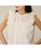 【サロン アダム エ ロペ/SALON adam et rope'】の【crinkle crinkle crinkle】別注サイドフリルノースリーブブラウス ホワイト(10)|ID: prp329100004598234 ipo3291000000032683566