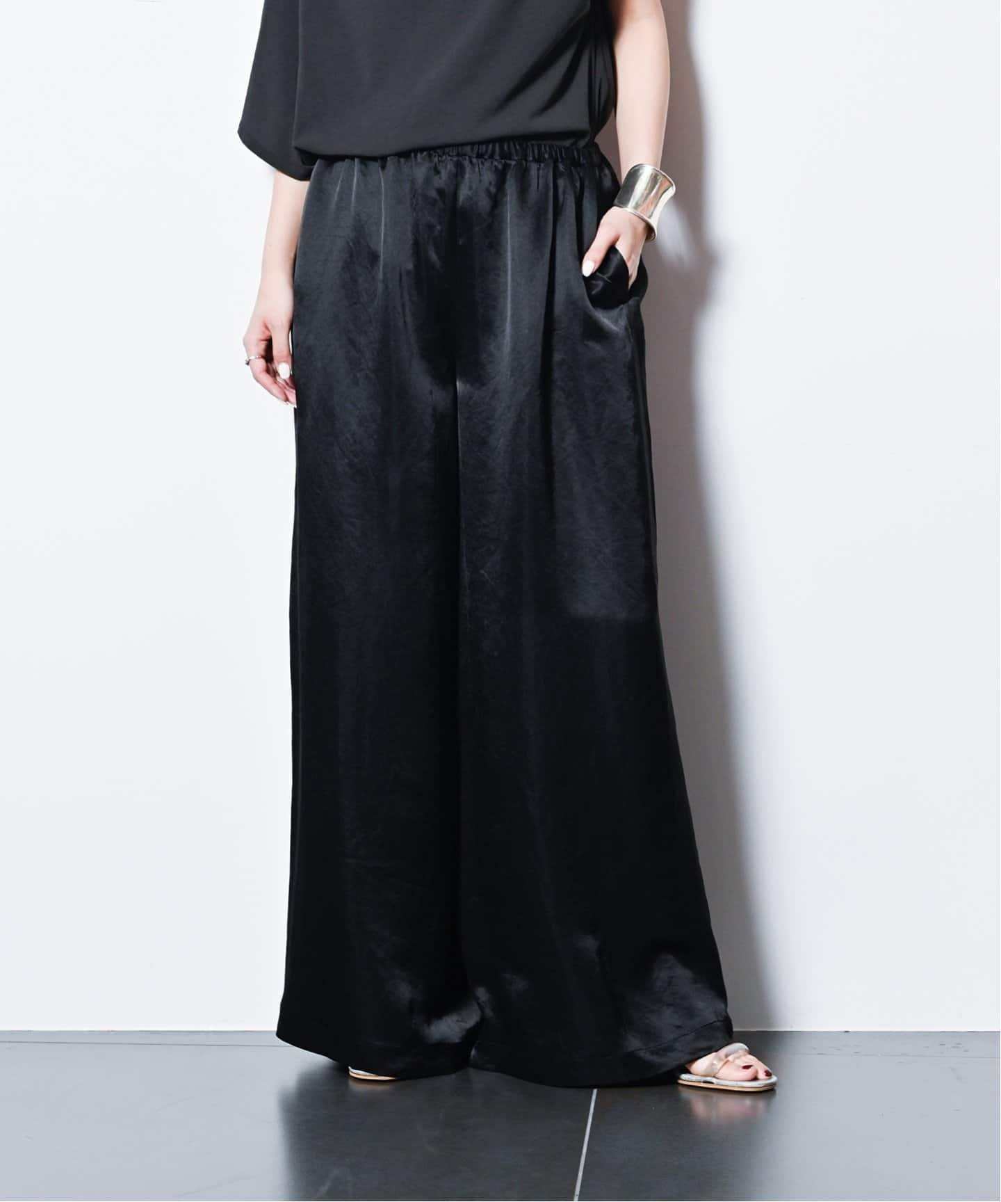 【シティーショップ/CITYSHOP】のSATIN EASY パンツ 人気、トレンドファッション・服の通販 founy(ファニー) 　ファッション　Fashion　レディースファッション　Ladies' Fashion Online　パンツ　Pants　2025年　2025　2025春夏・S/S　Ss,Spring/Summer,2025　サテン　Satin　フォルム　Form　リラックス　Relax　エレガント 上品　Elegant　 other-1|ID: prp329100004598235 ipo3291000000032683575