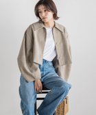 【ドロワット ロートレアモン/Droite Lautreamont】の【CLANE】 コクーンスリーブショートジャケット ベージュ|ID: prp329100004598240 ipo3291000000032683610