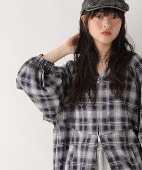 【ヘザー/Heather】のオンブレチェックフードブルゾン 人気、トレンドファッション・服の通販 founy(ファニー) ファッション Fashion レディースファッション Fashion for Women アウター Coat / Outerwear Collection ブルゾンジャケット・スポーティアウター Blouson Jackets おすすめ Recommended / Our Picks ブルゾン Blouson, Bomber Jacket ミドル Middle Length, Mid Height 夏 Summer 秋 Autumn |ID:prp329100004598243