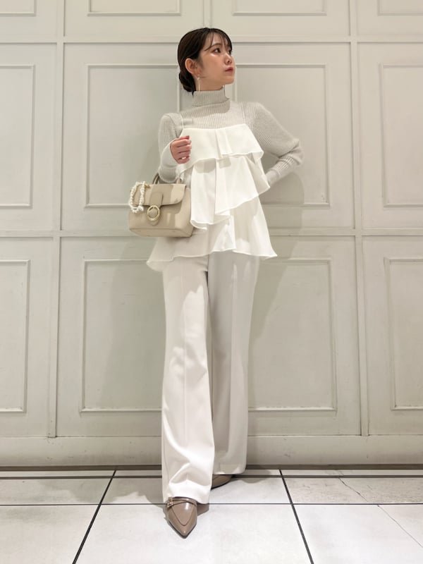 【スナイデル/SNIDEL】の美脚ストレッチパンツ インテリア・キッズ・メンズ・レディースファッション・服の通販 founy(ファニー) 　ファッション　Fashion　レディースファッション　Ladies' Fashion Online　パンツ　Pants　エレガント 上品　Elegant　ストレッチ　Stretch　フィット　Fit　ポケット　Pocket　ロング　Long　人気　Popularity　WHT[001]|ID: prp329100004598245 ipo3291000000032683631