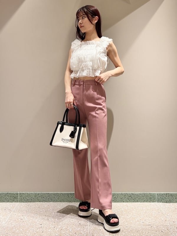 【スナイデル/SNIDEL】の美脚ストレッチパンツ インテリア・キッズ・メンズ・レディースファッション・服の通販 founy(ファニー) 　ファッション　Fashion　レディースファッション　Ladies' Fashion Online　パンツ　Pants　エレガント 上品　Elegant　ストレッチ　Stretch　フィット　Fit　ポケット　Pocket　ロング　Long　人気　Popularity　PNK[066]|ID: prp329100004598245 ipo3291000000032683636