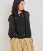 【ハウス オブ ロータス/HOUSE OF LOTUS】のリネンカラミギャザージレ ブラック|ID: prp329100004598248 ipo3291000000032683658