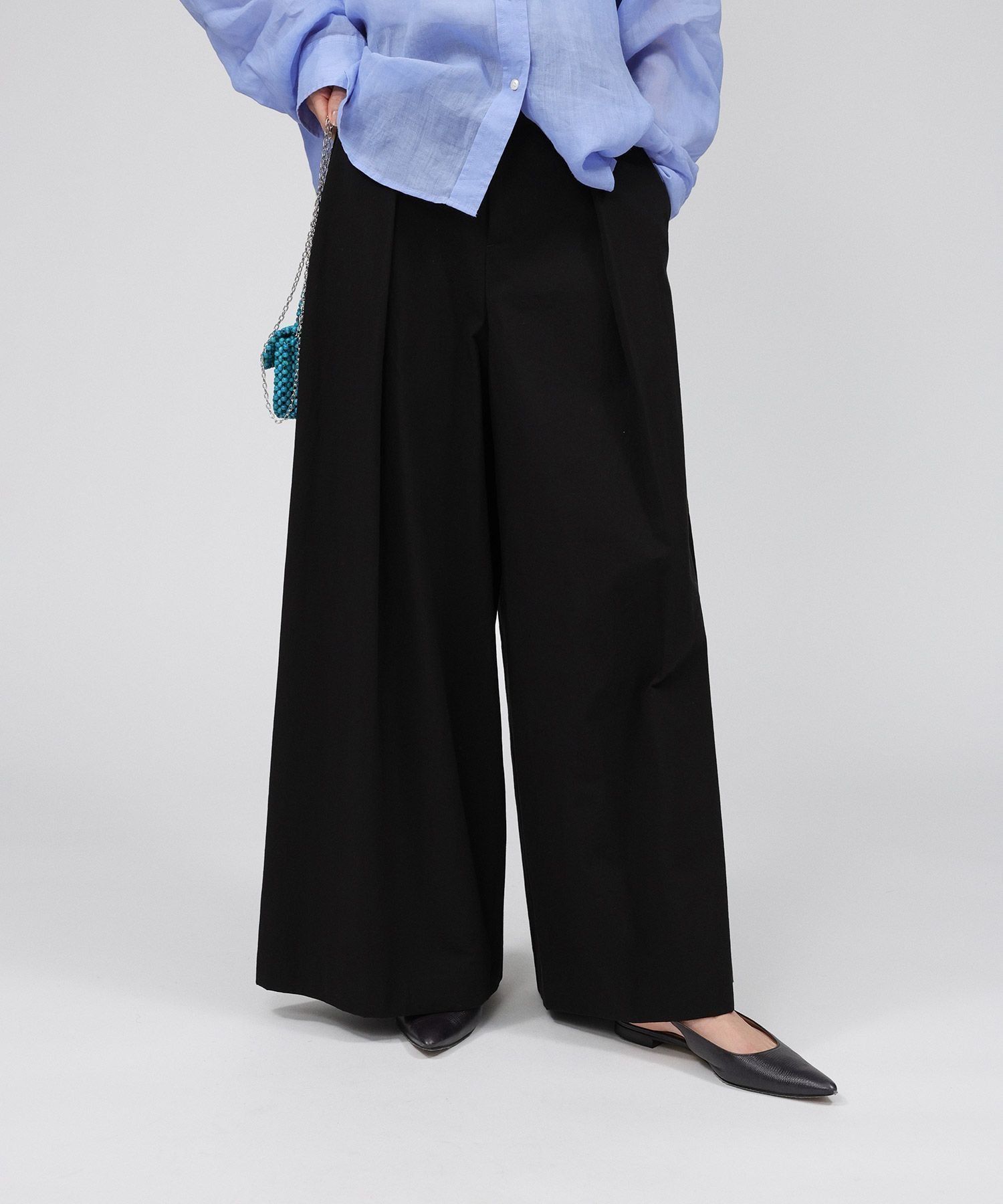 【バビロン/BABYLONE / KIDS】のダンプタックワイドパンツ インテリア・キッズ・メンズ・レディースファッション・服の通販 founy(ファニー) 　ファッション　Fashion　キッズファッション　KIDS Children’s Clothing　ボトムス　Bottoms/Kids　フェミニン　Feminine　ベーシック　Basic　ワイド　Wide　再入荷　Restock/Back In Stock/Re Arrival　ブラック19|ID: prp329100004598250 ipo3291000000032683669