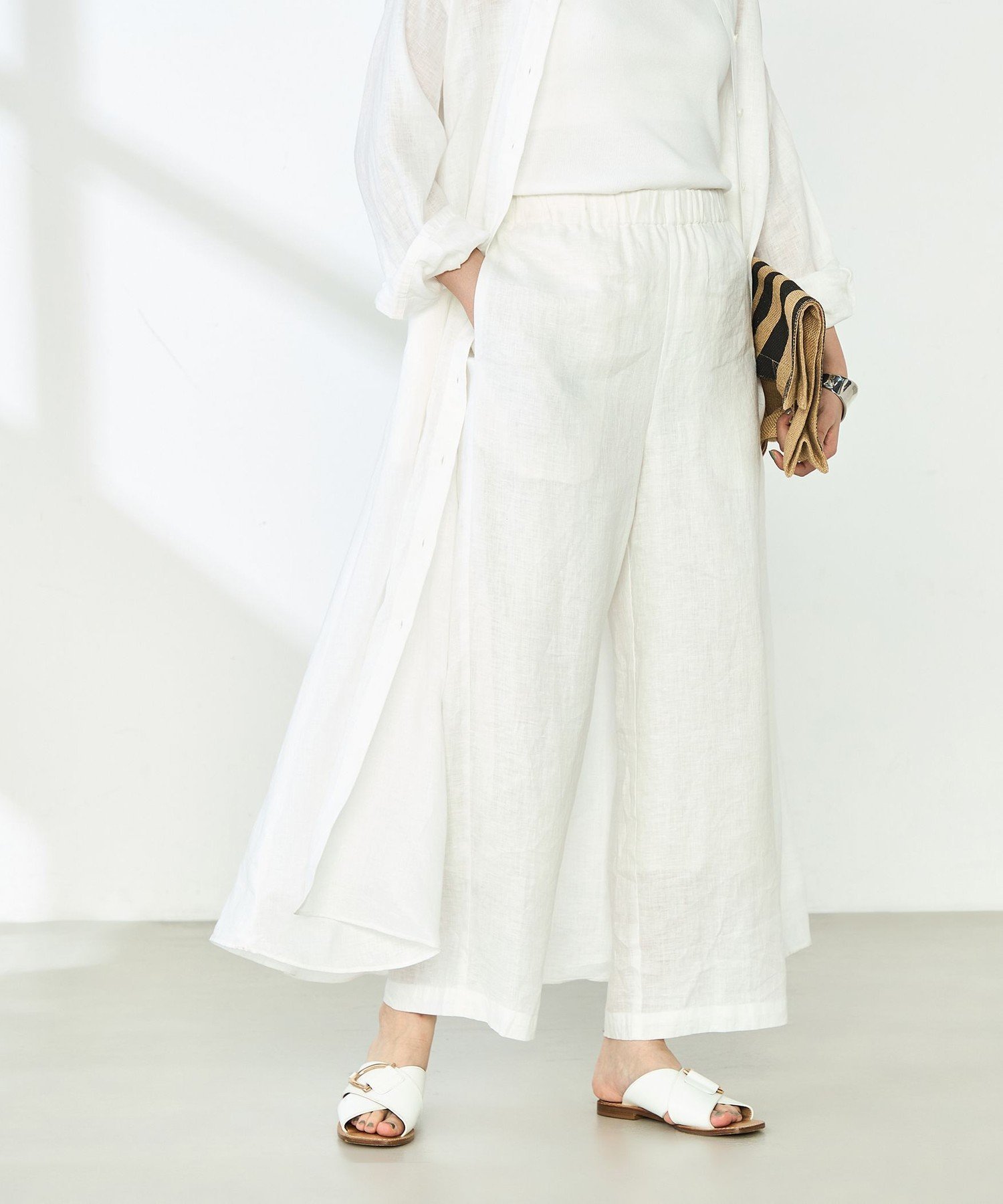 【ノーリーズ/NOLLEY'S】の【WEB STAFF恵 別注カラーあり】《セットアップ対応》リネンセミワイドパンツ インテリア・キッズ・メンズ・レディースファッション・服の通販 founy(ファニー) 　ファッション　Fashion　レディースファッション　Ladies' Fashion Online　セットアップ　Setup　パンツ　Pants　2025年　2025　2025春夏・S/S　Ss,Spring/Summer,2025　おすすめ　Recommend　セットアップ　Set Up　リネン　Linen　ワイド　Wide　別注　Special Order　夏　Summer　ホワイト|ID: prp329100004598263 ipo3291000000032683813