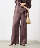 【ノーリーズ/NOLLEY'S】の【WEB STAFF恵 別注カラーあり】《セットアップ対応》リネンセミワイドパンツ ダークブラウン|ID: prp329100004598263 ipo3291000000032683816