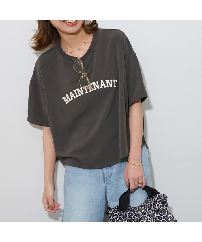 【ジャーナルスタンダード レリューム/JOURNAL STANDARD relume】の《追加 3》2WAYジョーゼットロゴTEE インテリア・キッズ・メンズ・レディースファッション・服の通販 founy(ファニー) https://founy.com/ ファッション Fashion レディースファッション Fashion for Women 2025年 2025 2025春夏・S/S Spring/Summer 2025 SS25 ジョーゼット Georgette, Semi-Sheer Fabric |ID: prp329100004598264 ipo3291000000032730462