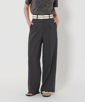 【ビューティ&ユース ユナイテッドアローズ/BEAUTY&YOUTH / UNITED ARROWS】 【WEB限定】マーベルト ワイドストレートパンツ -ウォッシャブル-人気、トレンドファッション・服の通販 founy(ファニー) ファッション Fashion レディースファッション Ladies' Fashion Online パンツ Pants ベルト Belts ウォッシャブル Washable カットソー Cut And Sew シンプル Simple ストレート Straight スラックス Slacks トレンド Trend マニッシュ Mannish メランジ Melange ワイド Wide おすすめ Recommend |ID:prp329100004598283