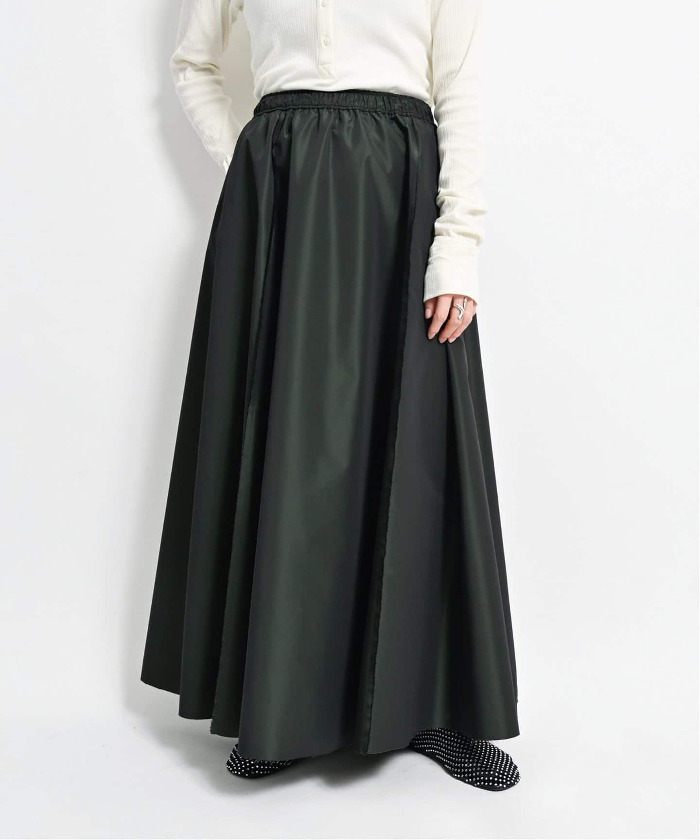 【シティーショップ/CITYSHOP】のVOLUME FLARED スカート インテリア・キッズ・メンズ・レディースファッション・服の通販 founy(ファニー) 　ファッション　Fashion　レディースファッション　Ladies' Fashion Online　スカート　Skirt　2025年　2025　2025春夏・S/S　Ss,Spring/Summer,2025　クラシック　Classic　バランス　Balance　フォルム　Form　フレア　Flare　ポケット　Pocket　ミックス　Mix　リラックス　Relax　ロング　Long　グレー|ID: prp329100004598298 ipo3291000000032684075