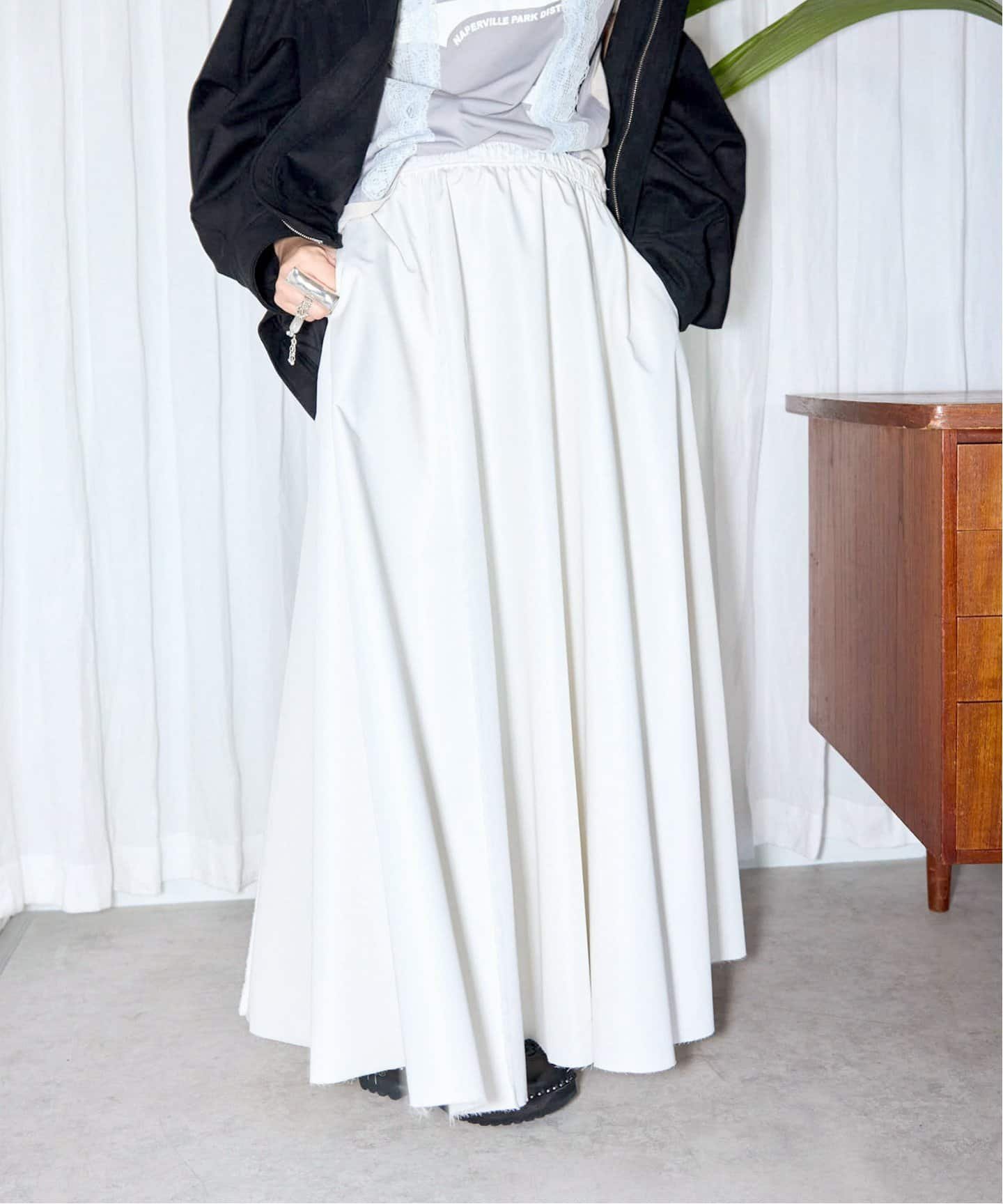 【シティーショップ/CITYSHOP】のVOLUME FLARED スカート インテリア・キッズ・メンズ・レディースファッション・服の通販 founy(ファニー) 　ファッション　Fashion　レディースファッション　Ladies' Fashion Online　スカート　Skirt　2025年　2025　2025春夏・S/S　Ss,Spring/Summer,2025　クラシック　Classic　バランス　Balance　フォルム　Form　フレア　Flare　ポケット　Pocket　ミックス　Mix　リラックス　Relax　ロング　Long　ナチュラル|ID: prp329100004598298 ipo3291000000032684076