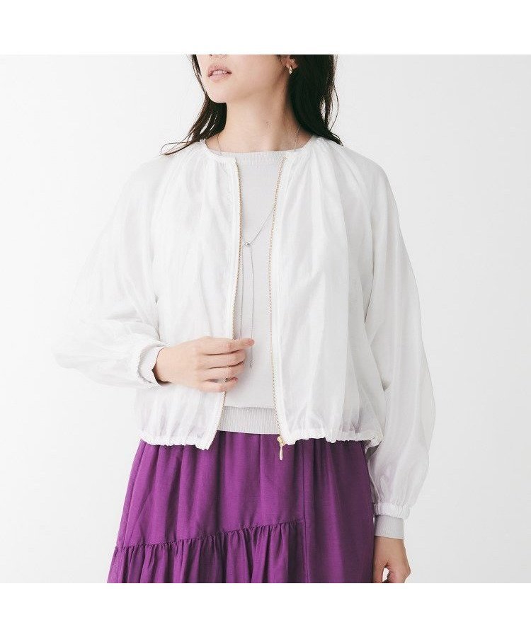 【アンタイトル/UNTITLED】のシアーローンブルゾン 人気、トレンドファッション・服の通販 founy(ファニー) 　ファッション　Fashion　レディースファッション　Ladies' Fashion Online　アウター　Coat Outerwear　ブルゾン　Blouson/Jackets　ギャザー　Gather　フォルム　Form　ポケット　Pocket　 other-1|ID: prp329100004598535 ipo3291000000032687219