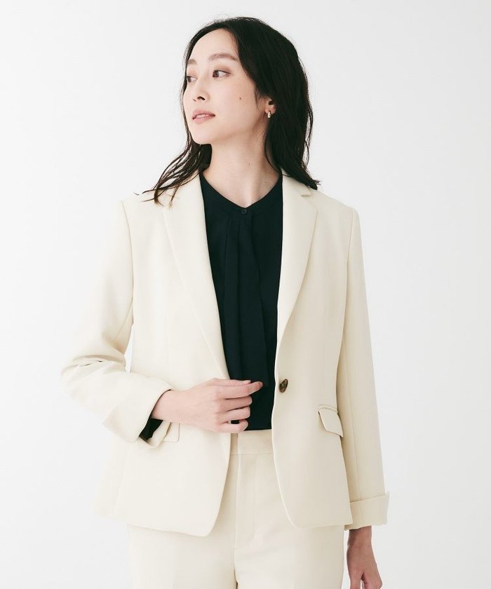 【アンタイトル/UNTITLED】のダブルクロスジャケット インテリア・キッズ・メンズ・レディースファッション・服の通販 founy(ファニー) https://founy.com/ ファッション Fashion レディースファッション Ladies' Fashion Online アウター Coat Outerwear ジャケット Jackets シェイプ Shape ジャケット Jacket ストレッチ Stretch ダブル Double ポケット Pocket |ID: prp329100004598536 ipo3291000000032687236