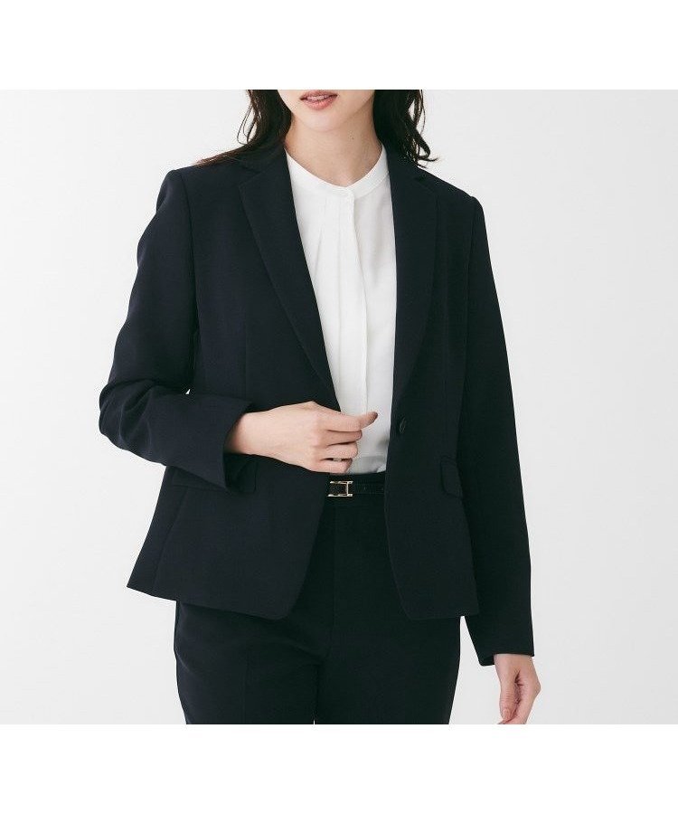 【アンタイトル/UNTITLED】のダブルクロスジャケット インテリア・キッズ・メンズ・レディースファッション・服の通販 founy(ファニー) 　ファッション　Fashion　レディースファッション　Fashion for Women　アウター　Coat / Outerwear Collection　レディースジャケット・軽アウター　Jackets　シェイプ　Shape, Slim Fit　ジャケット　Jacket, Outerwear　ストレッチ　Stretch, Stretchy Fabric　ダブル　Double, Double-Breasted　ポケット　Pocket, Pocket Detail　ネイビー|ID: prp329100004598536 ipo3291000000032687240
