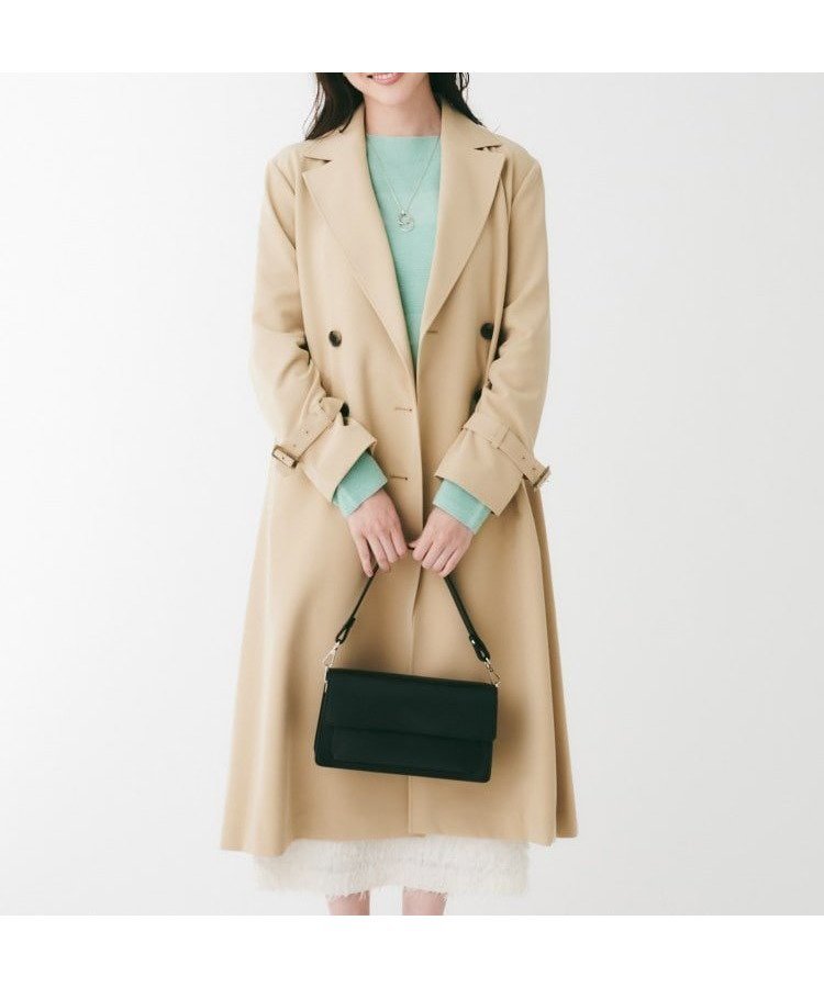 【アンタイトル/UNTITLED】の2WAYストレッチ トレンチコート 人気、トレンドファッション・服の通販 founy(ファニー) 　ファッション　Fashion　レディースファッション　Ladies' Fashion Online　アウター　Coat Outerwear　コート　Coats　トレンチコート　Trench Coats　おすすめ　Recommend　ストレッチ　Stretch　セレモニー　Ceremony　バランス　Balance　ポケット　Pocket　ロング　Long　羽織　Haori　 other-1|ID: prp329100004598540 ipo3291000000032687257