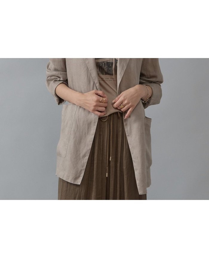 【その他のブランド/Other】のリネンライトジャケット インテリア・キッズ・メンズ・レディースファッション・服の通販 founy(ファニー) https://founy.com/ ファッション Fashion レディースファッション Fashion for Women アウター Coat / Outerwear Collection レディースジャケット・軽アウター Jackets おすすめ Recommended / Our Picks シアー Sheer, See-Through ジャケット Jacket, Outerwear スリット Slit, Slit Detail トレンド Trend, Trending Now バランス Balance, Style Balance リネン Linen, Linen Fabric ロング Long, Long-Length 今季 This Season, Current Season 羽織 Haori, Light Jacket |ID: prp329100004598542 ipo3291000000032687274