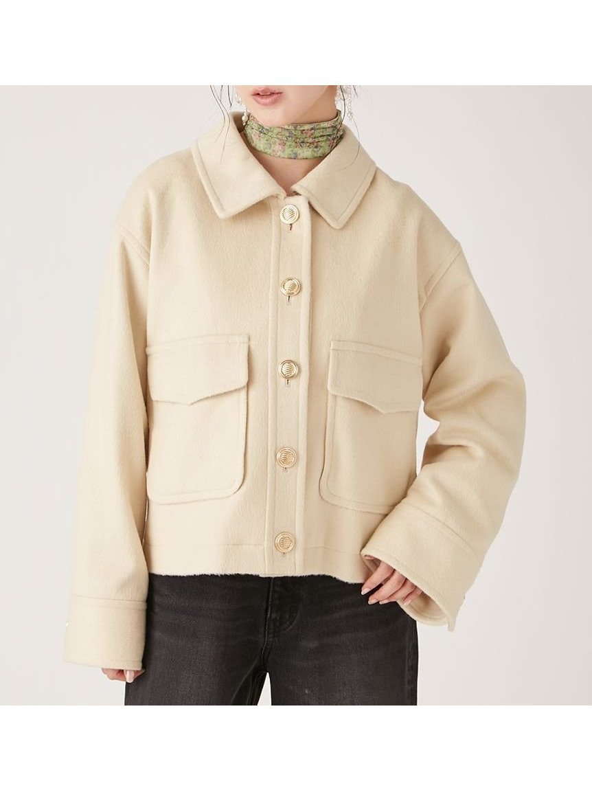 【リリーブラウン/Lily Brown】のウールジャケットコート インテリア・キッズ・メンズ・レディースファッション・服の通販 founy(ファニー) 　ファッション　Fashion　レディースファッション　Ladies' Fashion Online　アウター　Coat Outerwear　コート　Coats　ジャケット　Jackets　おすすめ　Recommend　イエロー　Yellow　ショルダー　Shoulder　ドロップ　Drop　ボトム　Bottom　ポケット　Pocket　ワーク　Work　エレガント 上品　Elegant　春　Spring　YEL[032]|ID: prp329100004598555 ipo3291000000032687408