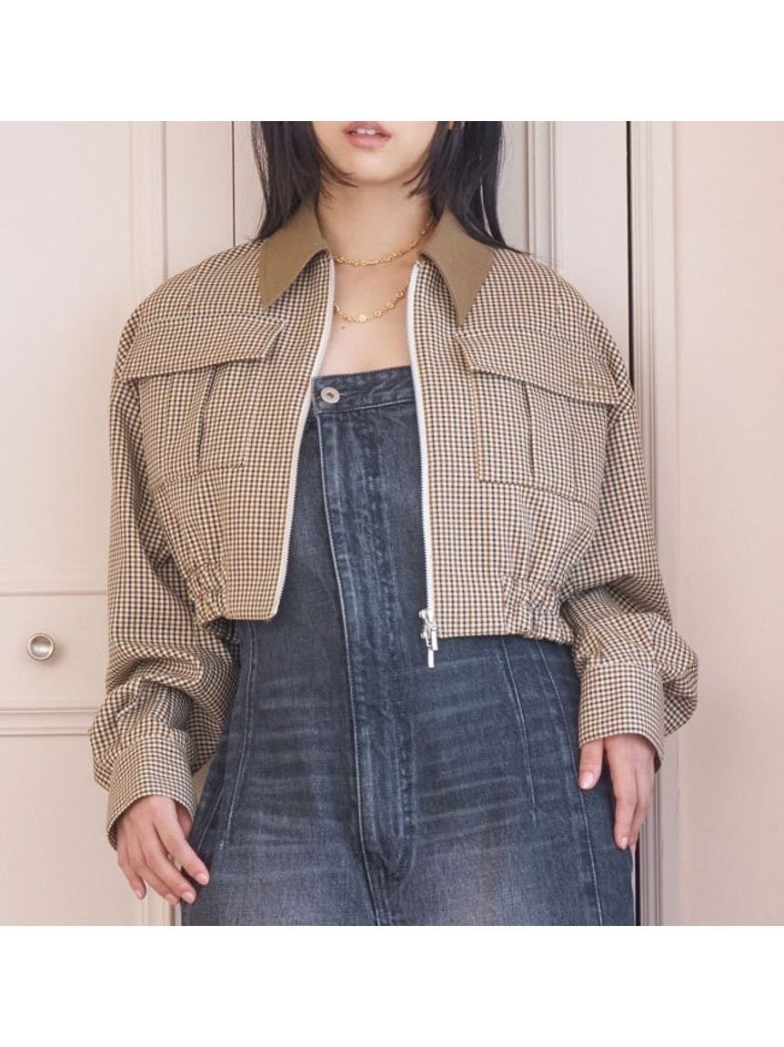 【リリーブラウン/Lily Brown】のフラップデザインコンパクトブルゾン インテリア・キッズ・メンズ・レディースファッション・服の通販 founy(ファニー) 　雑誌掲載アイテム　Magazine Items　ファッション雑誌　Fashion Magazines　ヴィヴィ　ViVi　ファッション　Fashion　レディースファッション　Ladies' Fashion Online　アウター　Coat Outerwear　ブルゾン　Blouson/Jackets　4月号　April Issue　クラシカル　Classical　コンパクト　Compact　セットアップ　Set Up　チェック　Check　ツイル　Twill　トレンド　Trend　フラップ　Flap　ブルゾン　Blouson　ポケット　Pocket　モダン　Modern　ワンポイント　One Point　雑誌　Magazine　CHECK[931]|ID: prp329100004598560 ipo3291000000032687437