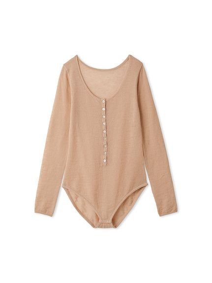 【スタイリング/styling】のヘンリーネックニットボディースーツ インテリア・キッズ・メンズ・レディースファッション・服の通販 founy(ファニー) 　ファッション　Fashion　レディースファッション　Ladies' Fashion Online　トップス・カットソー　Tops/Tshirt　ニット　Knit Tops　PNK[066]|ID: prp329100004598569 ipo3291000000032687512