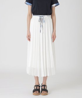 【ブルーレーベル クレストブリッジ/BLUE LABEL CRESTBRIDGE】のガーゼライクツイルプリーツスカート 人気、トレンドファッション・服の通販 founy(ファニー) ファッション Fashion レディースファッション Ladies' Fashion Online スカート Skirt プリーツスカート Pleated Skirts プリーツ Pleats |ID:prp329100004598576