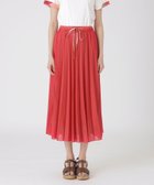 【ブルーレーベル クレストブリッジ/BLUE LABEL CRESTBRIDGE】のガーゼライクツイルプリーツスカート 人気、トレンドファッション・服の通販 founy(ファニー) ファッション Fashion レディースファッション Ladies' Fashion Online スカート Skirt プリーツスカート Pleated Skirts プリーツ Pleats thumbnail レッドA|ID: prp329100004598576 ipo3291000000032687603